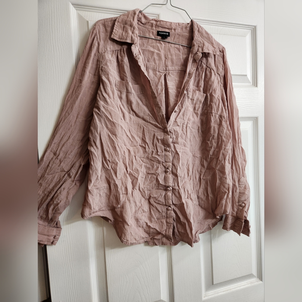 Torrid Pink Blouse